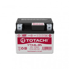 TOTACHI MOTO 3,5 а/ч YTX4L-BS L AGM